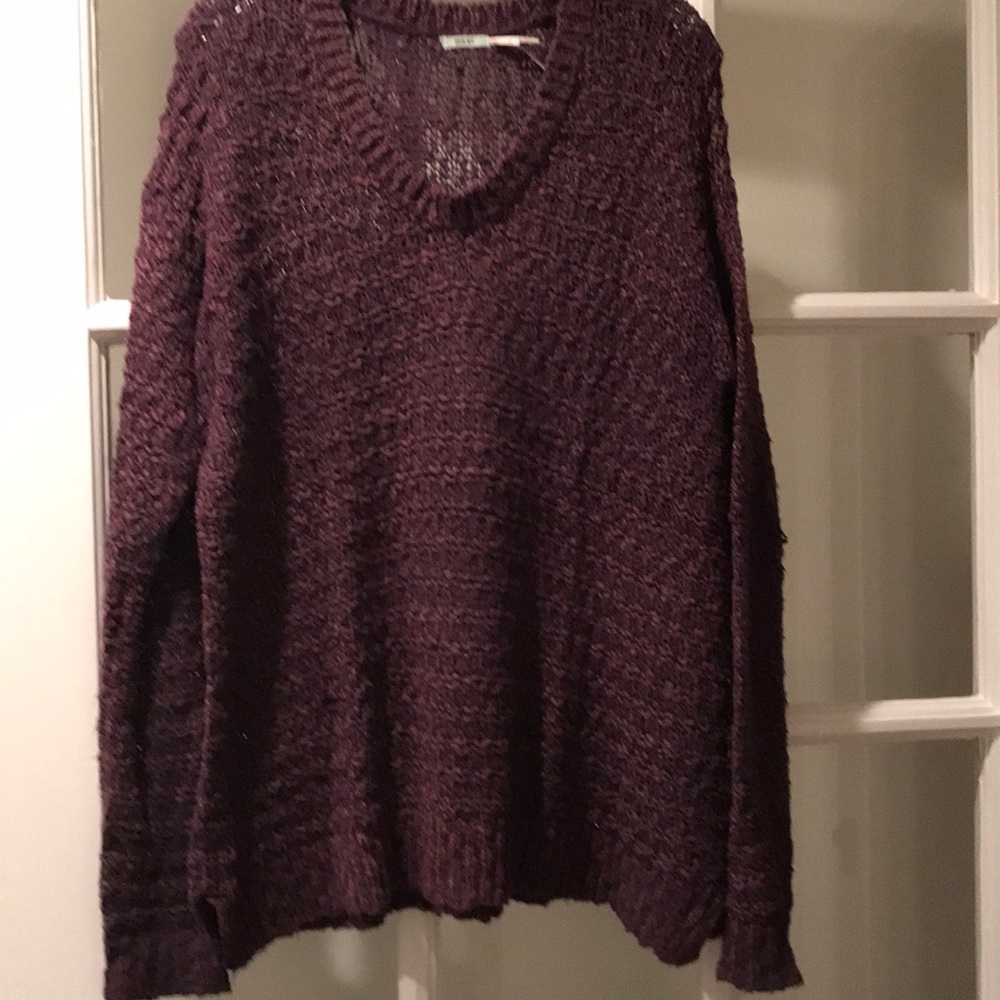 Kimichi blue neck oversized sweater